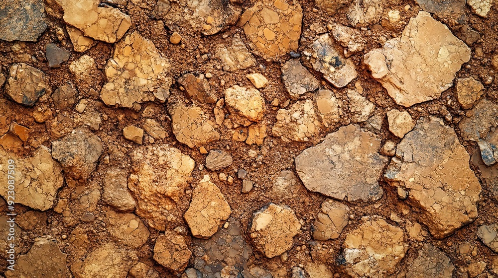 Close-up of Cracked and Weathered Brown and Gray Rocks Close-up of Cracked and Weathered Brown and Gray Rocks