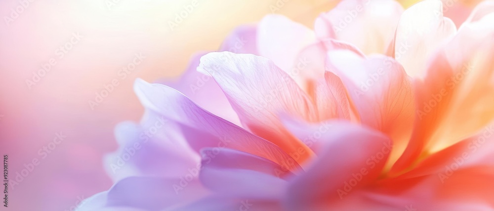 Soft, delicate pink flower petals with a gentle glow.