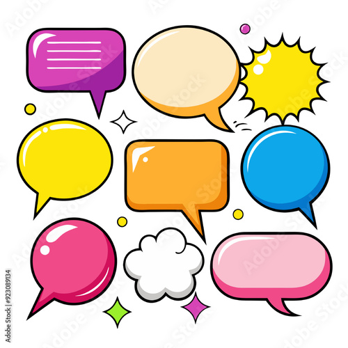 Pop Art Chat Bubble Bonanza, Pop Art Speech Bubbles