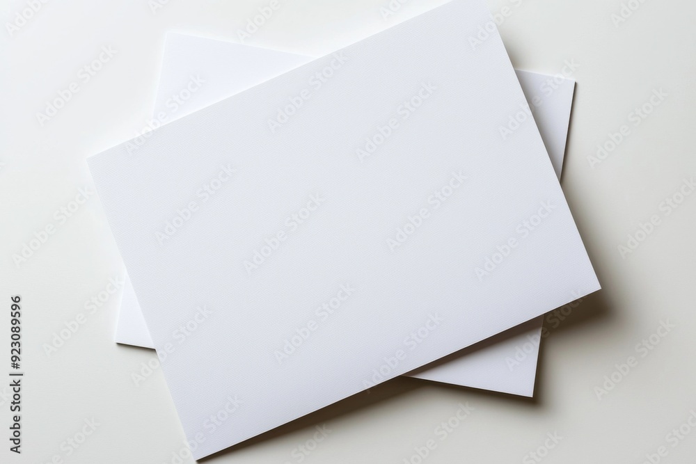 Blank A4 Paper Mockup on Isolated Background created with Generative AI Blank A4 Paper Mockup on Isolated Background created with Generative AI