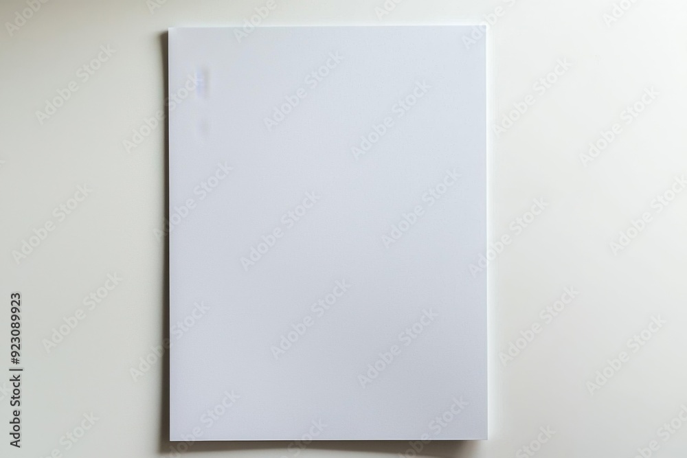 Blank A4 Paper Mockup on Isolated Background created with Generative AI Blank A4 Paper Mockup on Isolated Background created with Generative AI