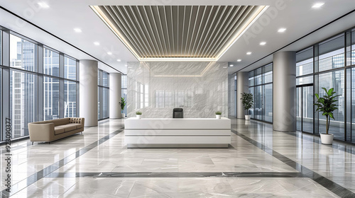 Sky-High Inspiration  Office Interiors with Stunning Upper-Floor View