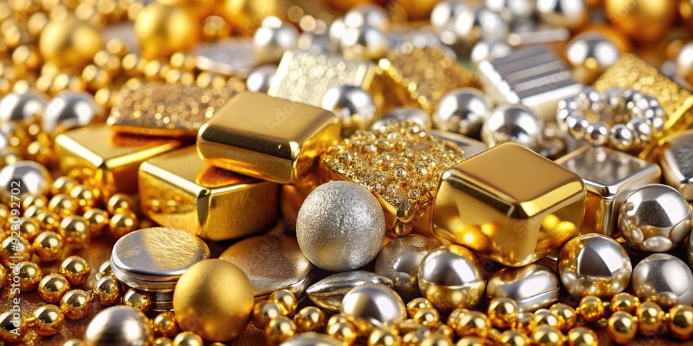 - Color: Golds, silvers, luxury tones - Color: Golds, silvers, luxury tones