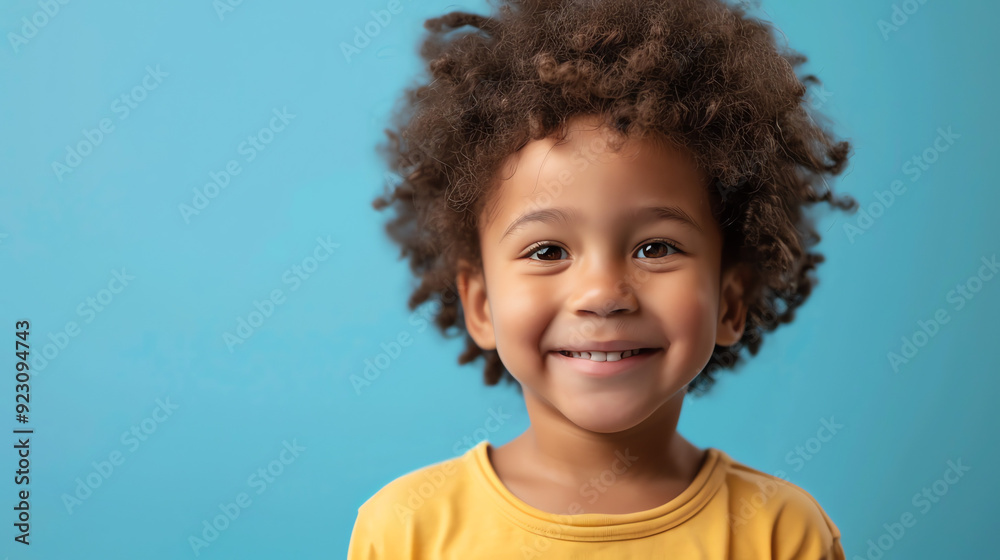 young boy with a big smile, wearing a yellow t-shirt young boy with a big smile, wearing a yellow t-shirt