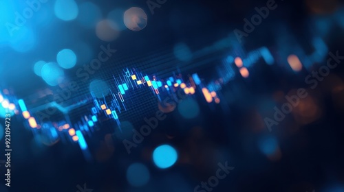 Abstract of a stock market investment trading chart background. financial candlestick, technology, Economy, business