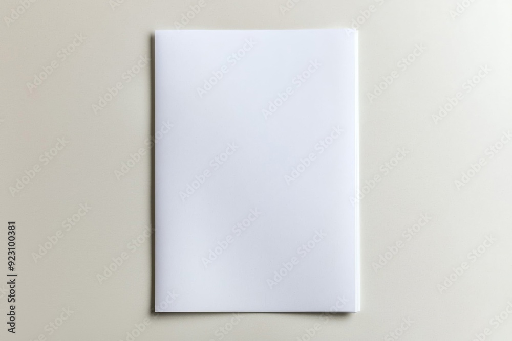 Blank A4 Paper Mockup on Isolated Background created with Generative AI Blank A4 Paper Mockup on Isolated Background created with Generative AI