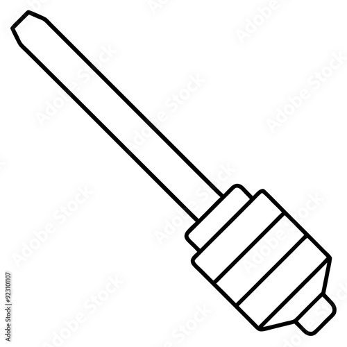 Chisel art vector illustration