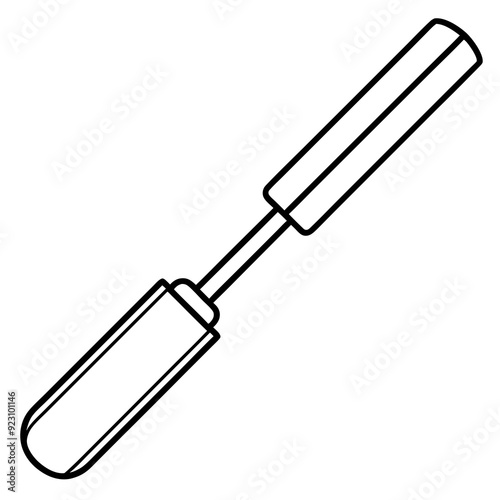 Chisel art vector illustration