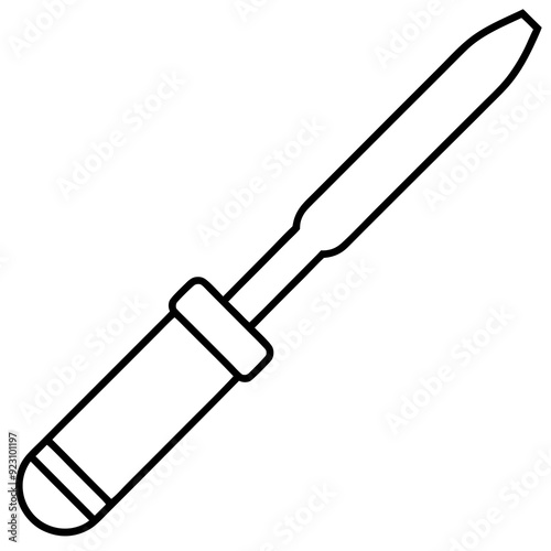 Chisel art vector illustration