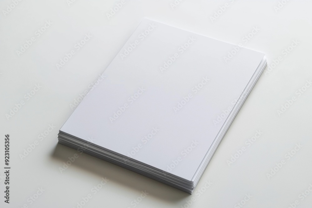 Blank A4 Paper Mockup on Isolated Background created with Generative AI