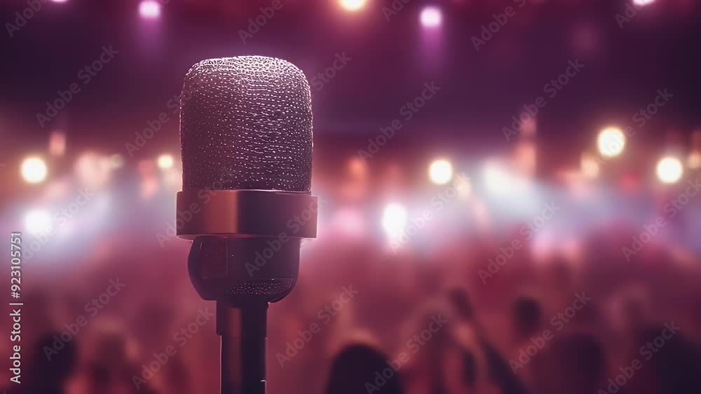 stage microphone show mic ai competition karaoke speech live singing generate party