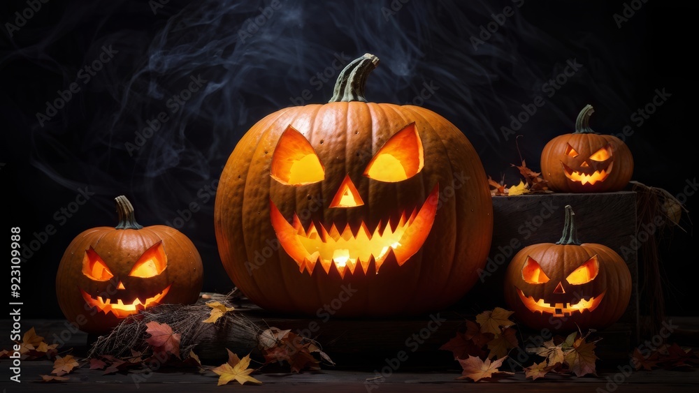 Fototapeta premium halloween jack o lantern