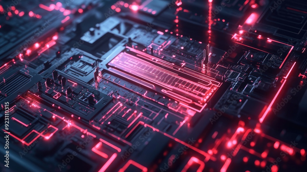 AI design with electric circuits and digital textures. Ideal for technology graphics, logo creation, and mobile applications. Showcases a sleek, futuristic machine learning concept. - AI design with electric circuits and digital textures. Ideal for technology graphics, logo creation, and mobile applications. Showcases a sleek, futuristic machine learning concept. -
