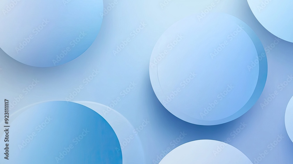 Blue gradient round shapes on a soft, clear background with simple Neumorphism style. Ideal for banners, posters, and modern design. Blue gradient round shapes on a soft, clear background with simple Neumorphism style. Ideal for banners, posters, and modern design.