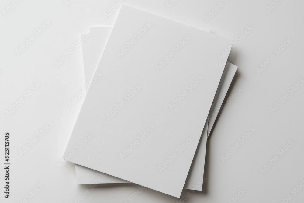 Blank A4 Paper Mockup on Isolated Background created with Generative AI Blank A4 Paper Mockup on Isolated Background created with Generative AI