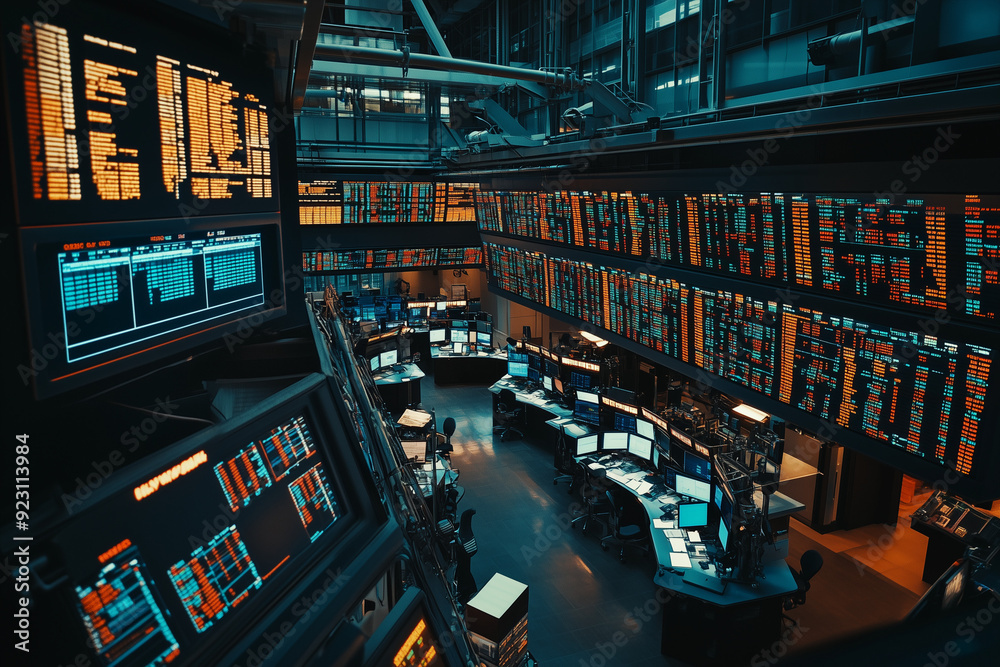 Close up shot stock chart monitor in stock market exchange, Stock exchange market concept.
Close up shot stock chart monitor in stock market exchange, Stock exchange market concept.