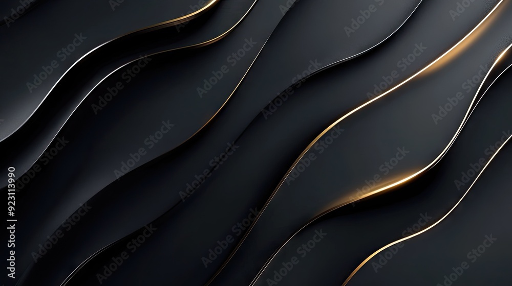 Dark grey luxury background with elegant gold light lines casting soft shadows, creating a sophisticated and modern design. Dark grey luxury background with elegant gold light lines casting soft shadows, creating a sophisticated and modern design.