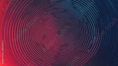 Dynamic geometric pattern with circle gradient and abstract rings. Ripple background suitable for technology design, advertising, web use, and social media visuals.