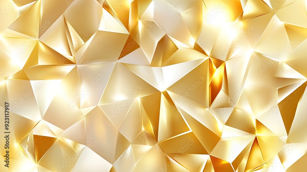 Elegant vector illustration of a gold geometric polygonal background, with shimmering facets and sleek lines creating a sophisticated design. Elegant vector illustration of a gold geometric polygonal background, with shimmering facets and sleek lines creating a sophisticated design.