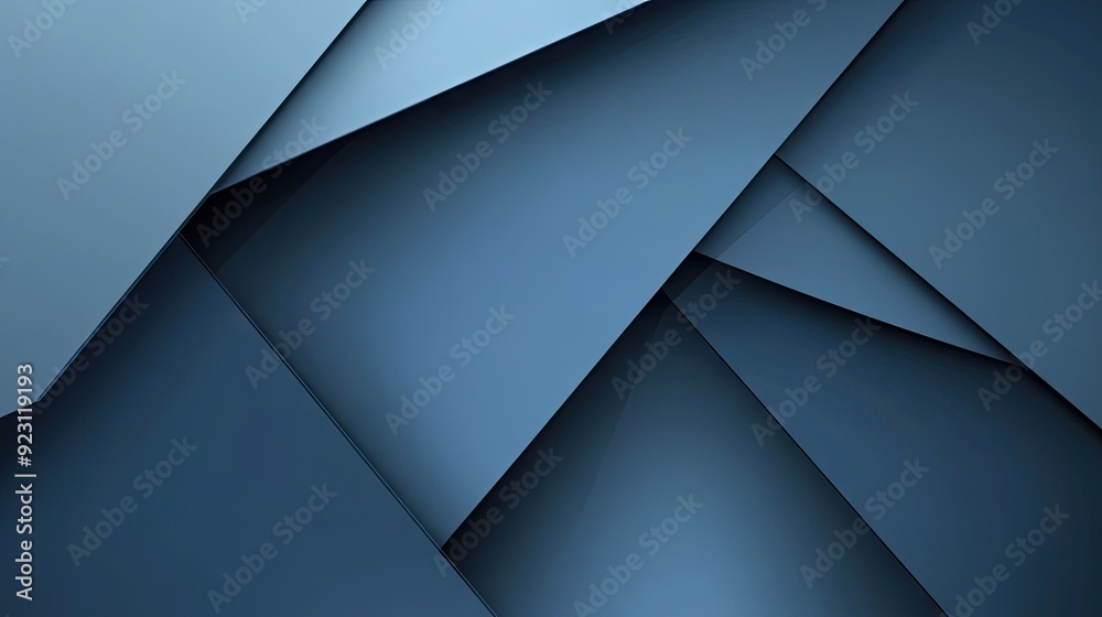 Futuristic blue-grey geometric shadow lines on a sleek background. This abstract design provides an elegant and modern backdrop with ample space for text and graphics. Futuristic blue-grey geometric shadow lines on a sleek background. This abstract design provides an elegant and modern backdrop with ample space for text and graphics.