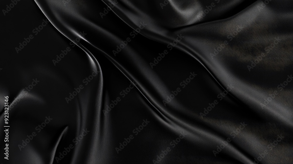 Fototapeta premium Minimalist black background with an elegant sheen effect, ideal for creating a modern and sophisticated visual style. -