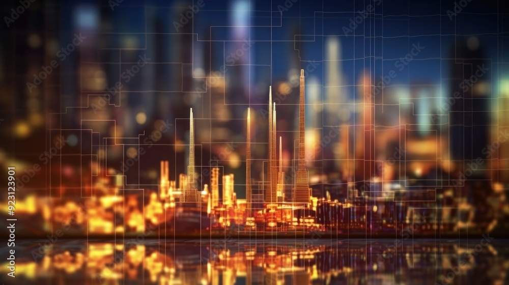 Fototapeta premium Futuristic Cityscape