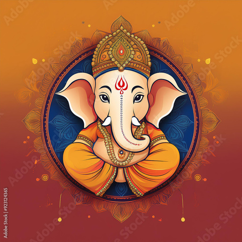 photograph of Lord ganapati Idol, Happy Ganesh Chaturthi