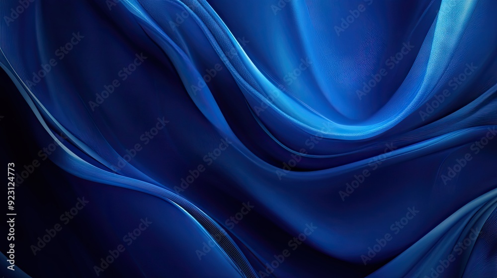 Obraz premium Modern blue abstract background with a blend of textured patterns and smooth, flowing lines. Perfect for sophisticated designs, corporate presentations, and tech-oriented projects. -