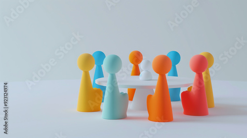 group of people business meetings, business planning, team work together, office meetings concept for graphics template 