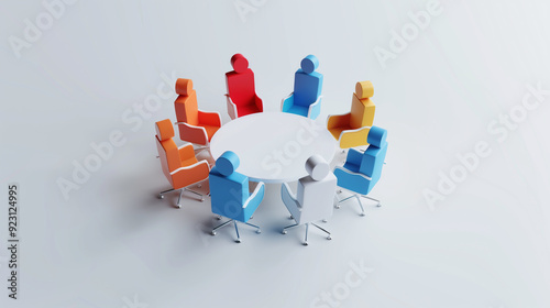 group of people business meetings, business planning, team work together, office meetings concept for graphics template 