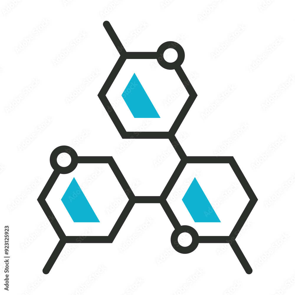 Benzene icon, Chemistry symbol outline icon, editable vector illustration and transparent graphic element. Isolated on white background Benzene icon, Chemistry symbol outline icon, editable vector illustration and transparent graphic element. Isolated on white background