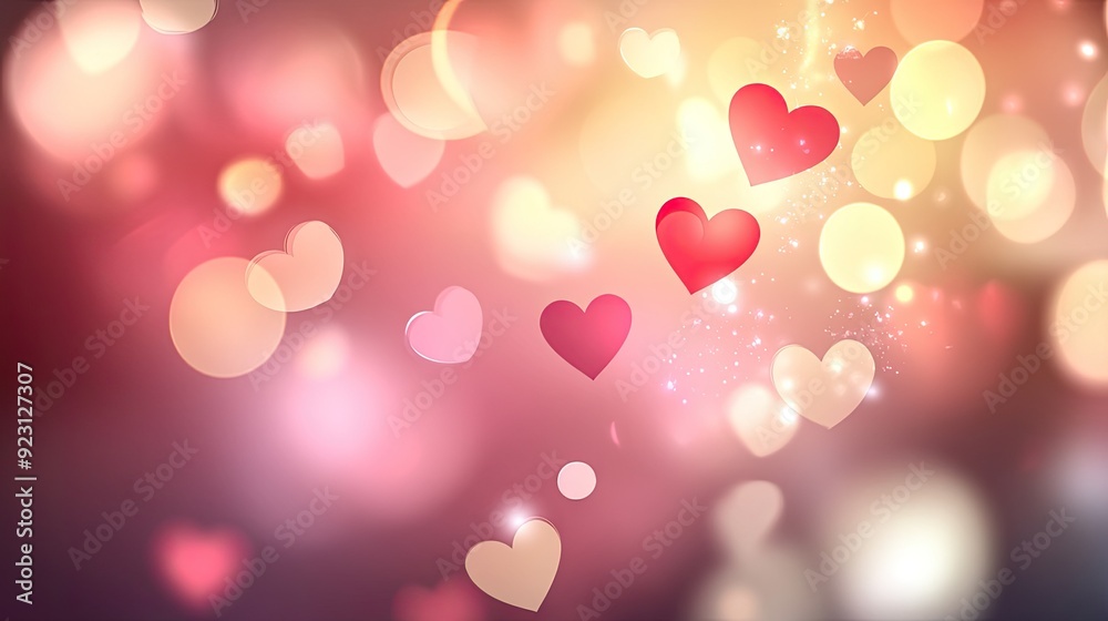 Romantic blurred background with hearts and bokeh, perfect for Valentine's Day designs in EPS 10 vector format with soft pink and red tones. Romantic blurred background with hearts and bokeh, perfect for Valentine's Day designs in EPS 10 vector format with soft pink and red tones.