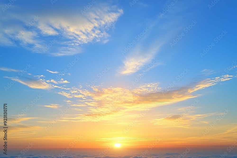 Naklejka premium sunset in the sky