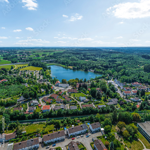 Die Gemeinde Buxheim im Illertal - Blick zum Buxheimer Weiher photo