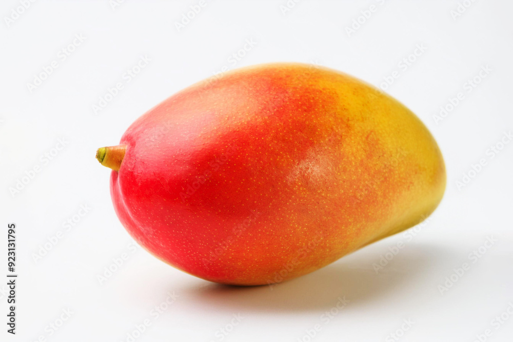 Close up red yellow mango isolated on white background Close up red yellow mango isolated on white background