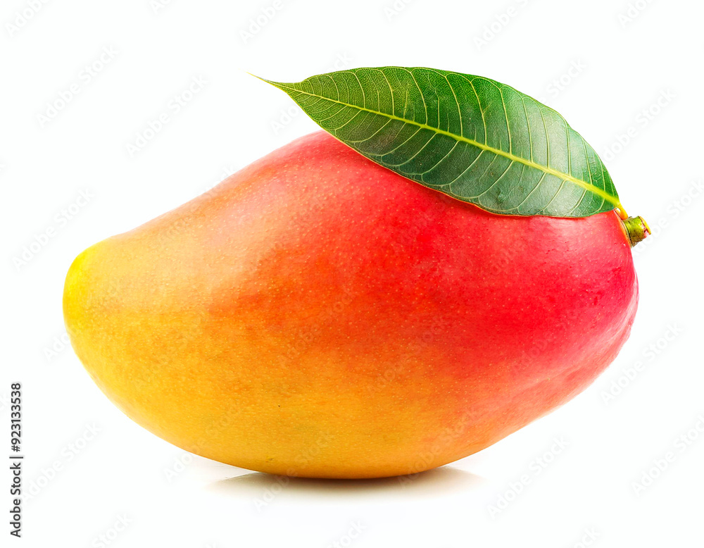 Close up clean texture of red yellow mango Close up clean texture of red yellow mango