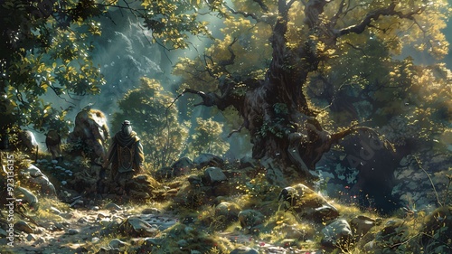 Fierce Orcs in an Enchanted Woodland