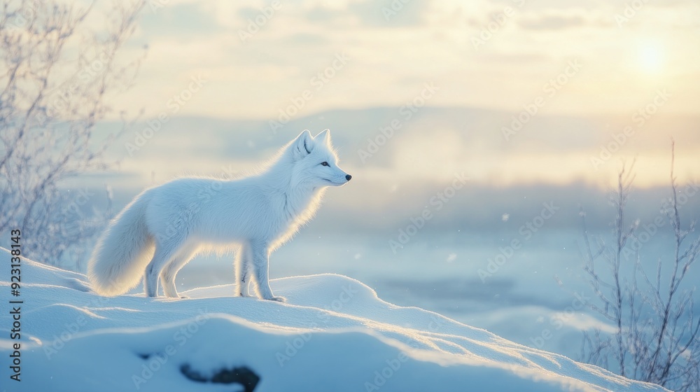 Arctic Fox in Winter Wonderland Arctic Fox in Winter Wonderland