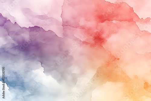 abstract watercolor background with clouds