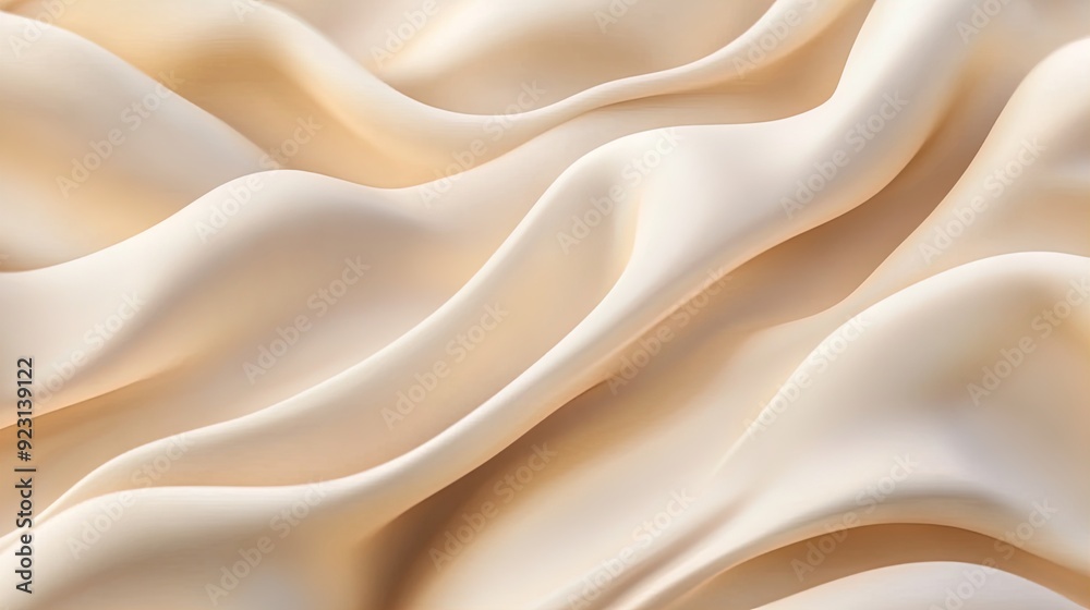 Serene Layers: Elegant Soft Beige Abstract Fabric Design for Tranquil Home Decor - Perfect as a Soothing Poster for Sports Interiors Serene Layers: Elegant Soft Beige Abstract Fabric Design for Tranquil Home Decor - Perfect as a Soothing Poster for Sports Interiors
