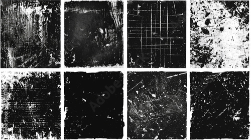 black dust and powder scattered on white background, Abstract dust particle and grain texture on ,