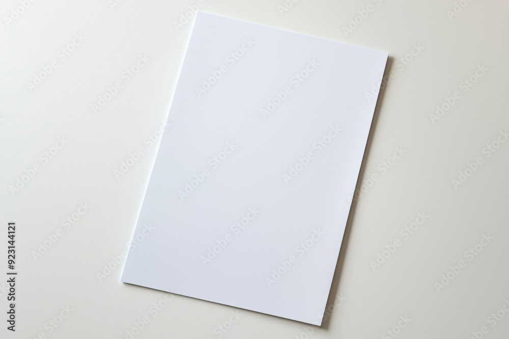 Blank A4 Paper Mockup on Isolated Background created with Generative AI Blank A4 Paper Mockup on Isolated Background created with Generative AI