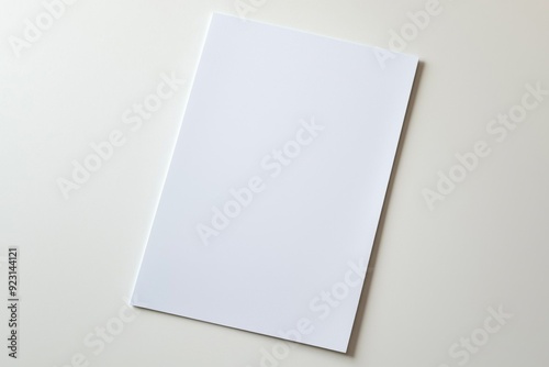 Blank A4 Paper Mockup on Isolated Background created with Generative AI