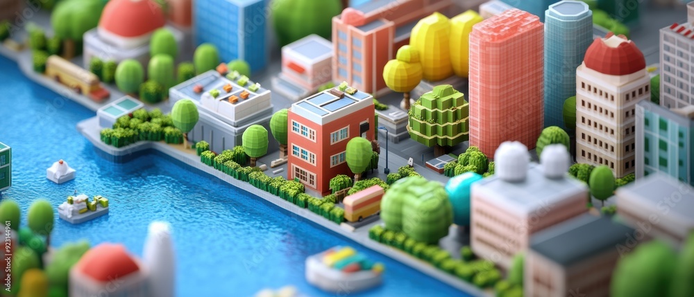 Urban Agriculture: Isometric Closeup of Edible Landscapes in City Area Urban Agriculture: Isometric Closeup of Edible Landscapes in City Area