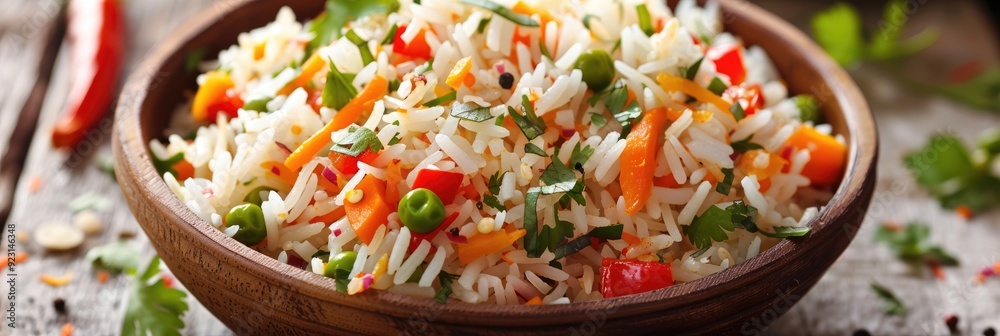 Vegetable pulao made with basmati rice Vegetable pulao made with basmati rice