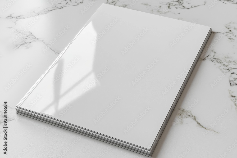 Blank A4 Paper Mockup on Isolated Background created with Generative AI Blank A4 Paper Mockup on Isolated Background created with Generative AI