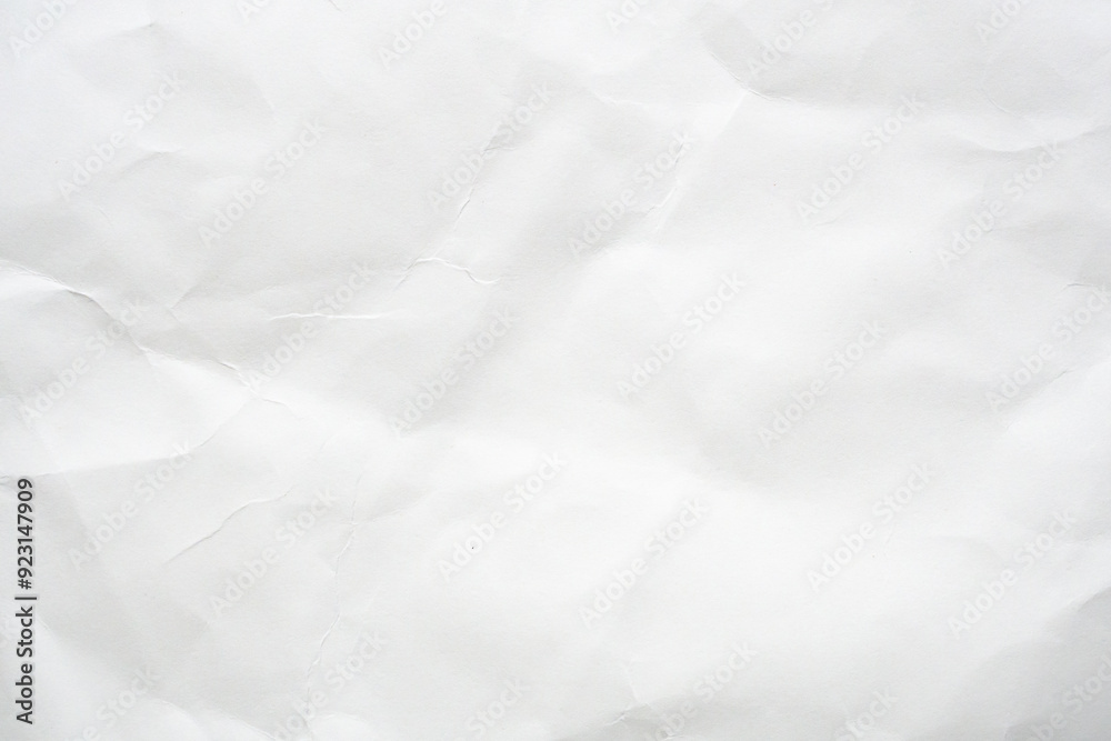 Abstract white crumpled and creased recycle paper texture background Abstract white crumpled and creased recycle paper texture background