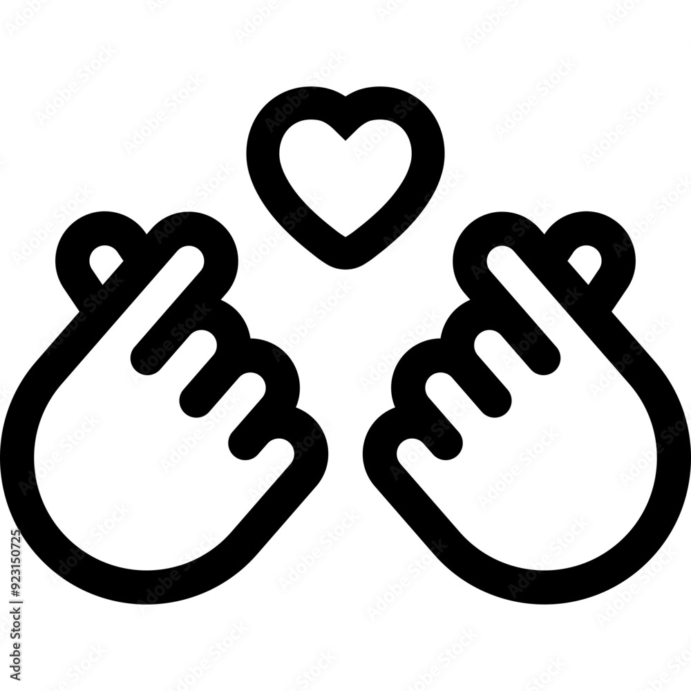 Obraz premium Finger Heart