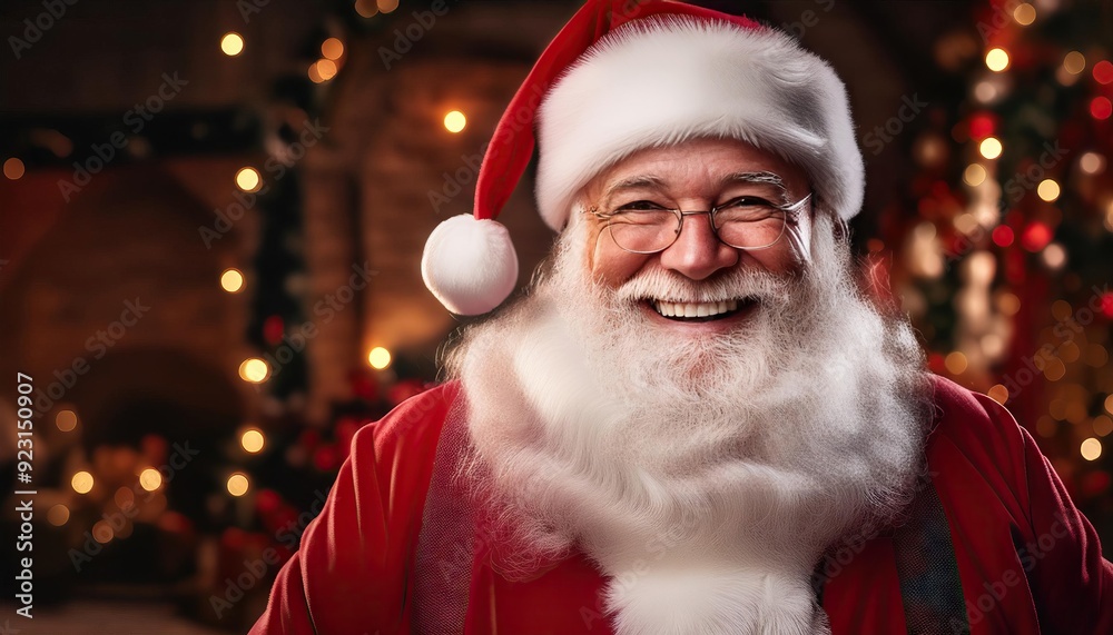 Smiling Santa Claus Wearing a Red Suit Smiling Santa Claus Wearing a Red Suit