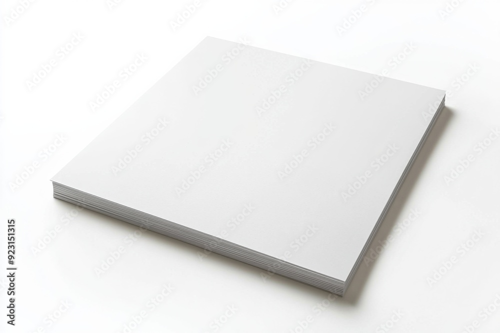 Blank A4 Paper Mockup on Isolated Background created with Generative AI Blank A4 Paper Mockup on Isolated Background created with Generative AI